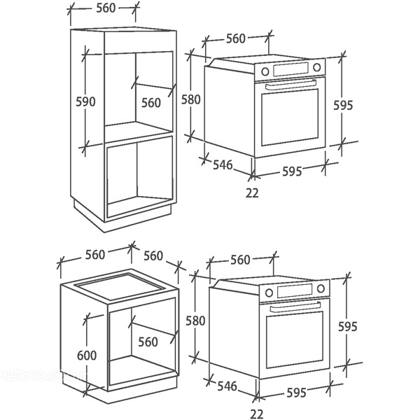 Духовой шкаф candy fcs 100 w e1 белый